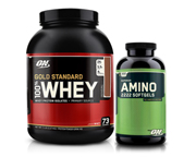 ON 100% WHEY PROTEIN GOLD STANDARD 5 LBS + ON AMINO 2222 TABS
